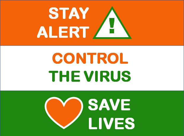 Covid 19 India flag lr